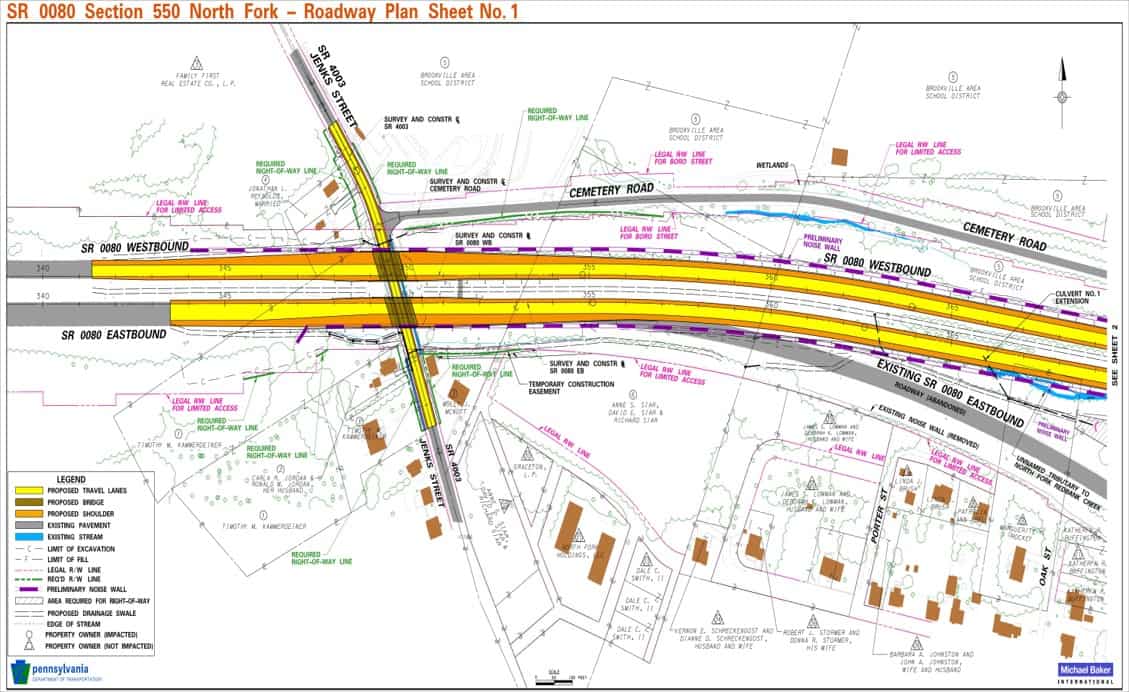 I-80 North Fork - Project Plan Sheet 1